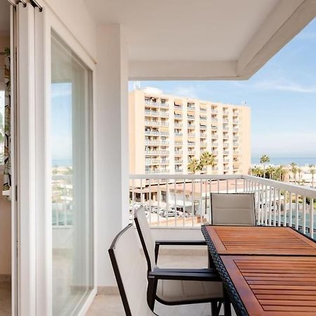 Amplio Con Vistas Al Mar Y Piscina En Benalmadenaアパートメント エクステリア 写真