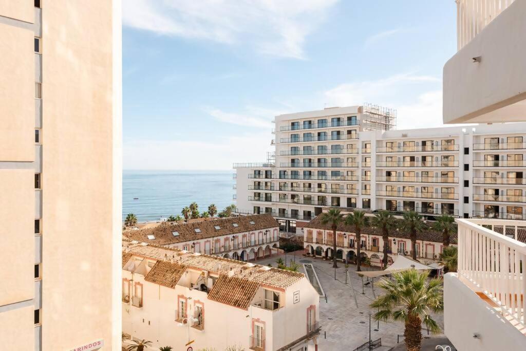 Amplio Con Vistas Al Mar Y Piscina En Benalmadenaアパートメント エクステリア 写真